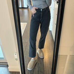 Pacsun Los Angeles mom Jean high rise black grey denim